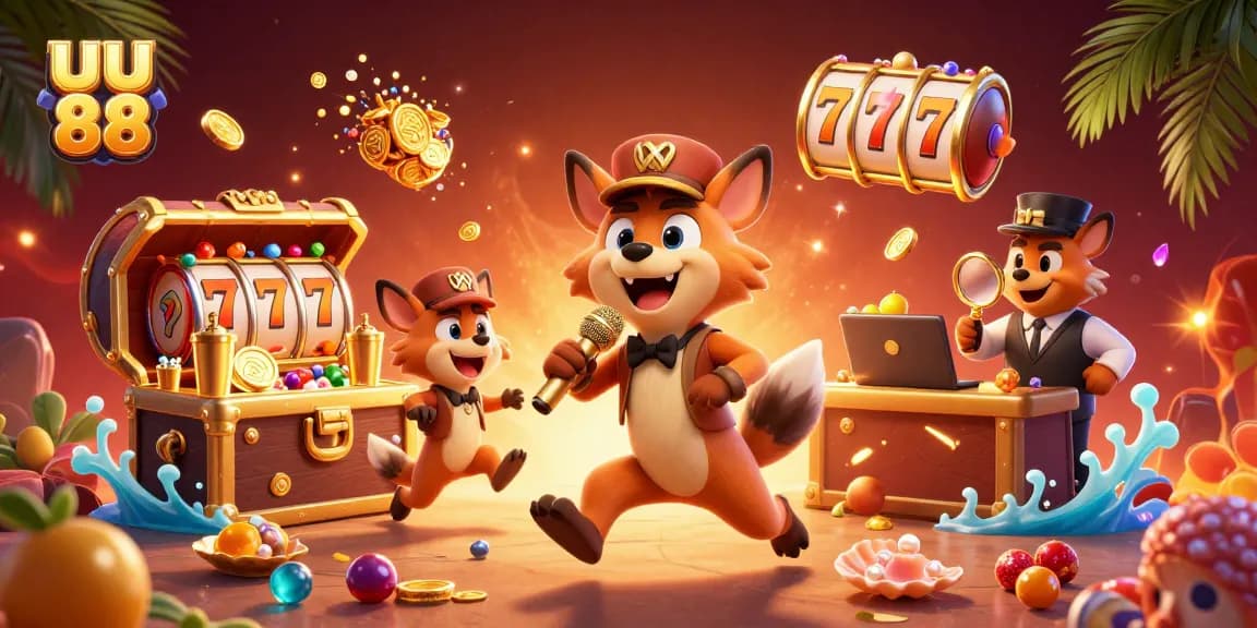 uu 88 engaging players in a vibrant casino scene with dynamic gold coin action