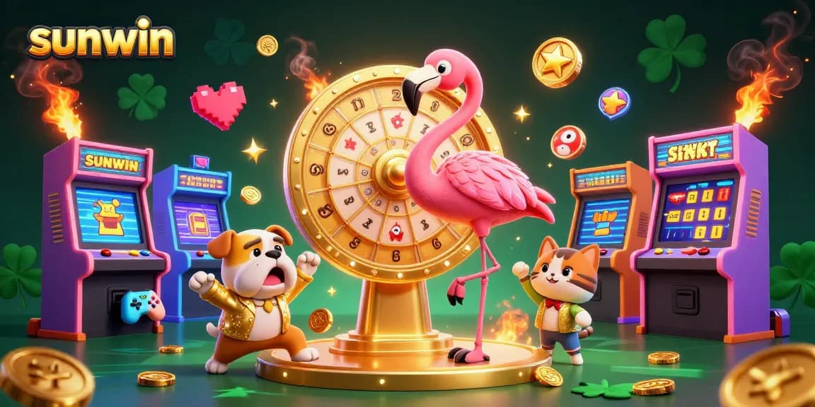 Spin the golden prize wheel at sunwin while winning vibrant arcade game prizes!