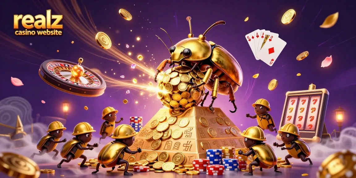 Spiele auf der Realz Casino-Website und genieße mystische Gewinne in einem detailreichen Casino-Szenario.