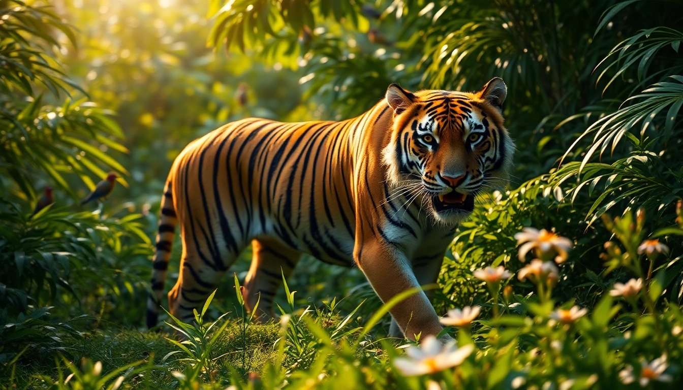 Discover the thrill of top best tiger safari tours with this breathtaking Bengal tiger in its natural habitat.