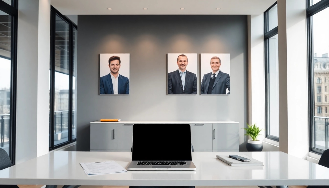 Moderne Büroansicht der Headhunter Agentur, die Professionalität und Karrierechancen darstellt.