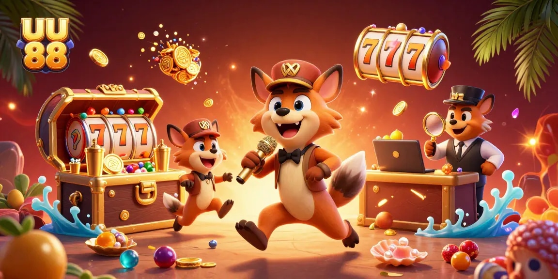 uu 88 engaging players in a vibrant casino scene with dynamic gold coin action