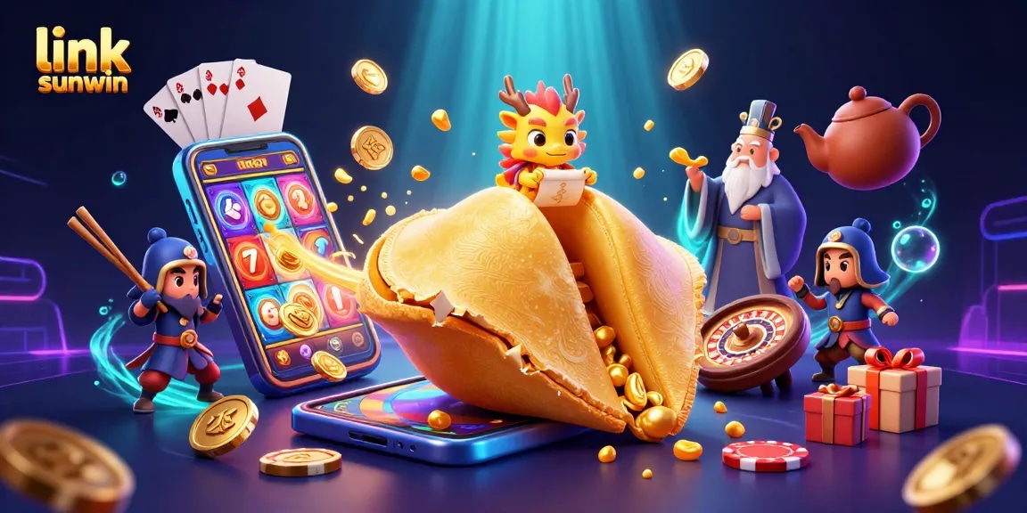 Engage with link sunwin in an exciting 3D casino scene featuring lively characters and vibrant games.
