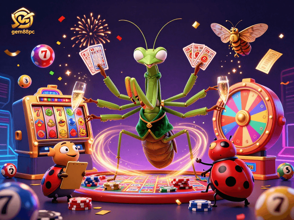 Experience thrilling action at gem88pc casino with vibrant games, jackpots, and colorful lottery balls.