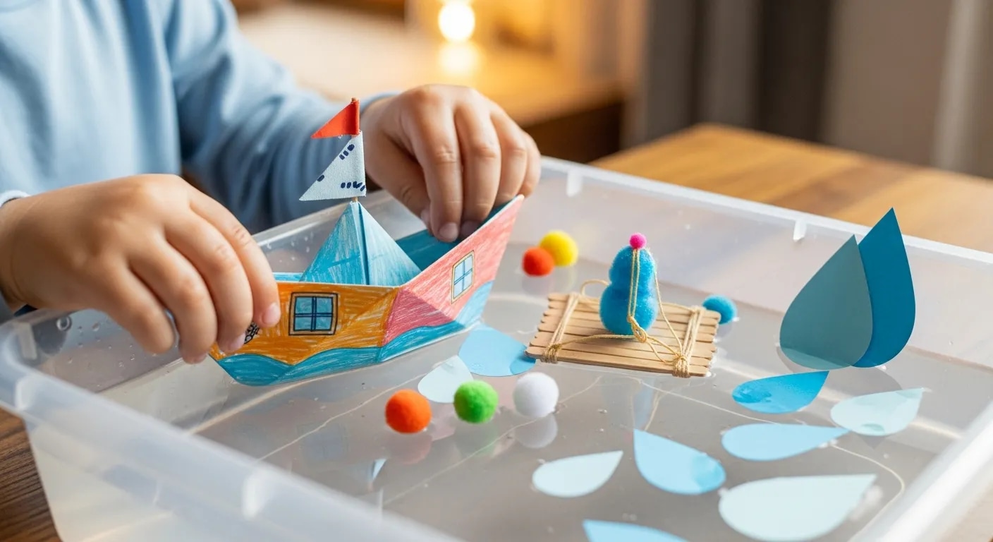 Gemeinsame Familienzeit durch kreative Beschaeftigung Kinder 3 Jahre