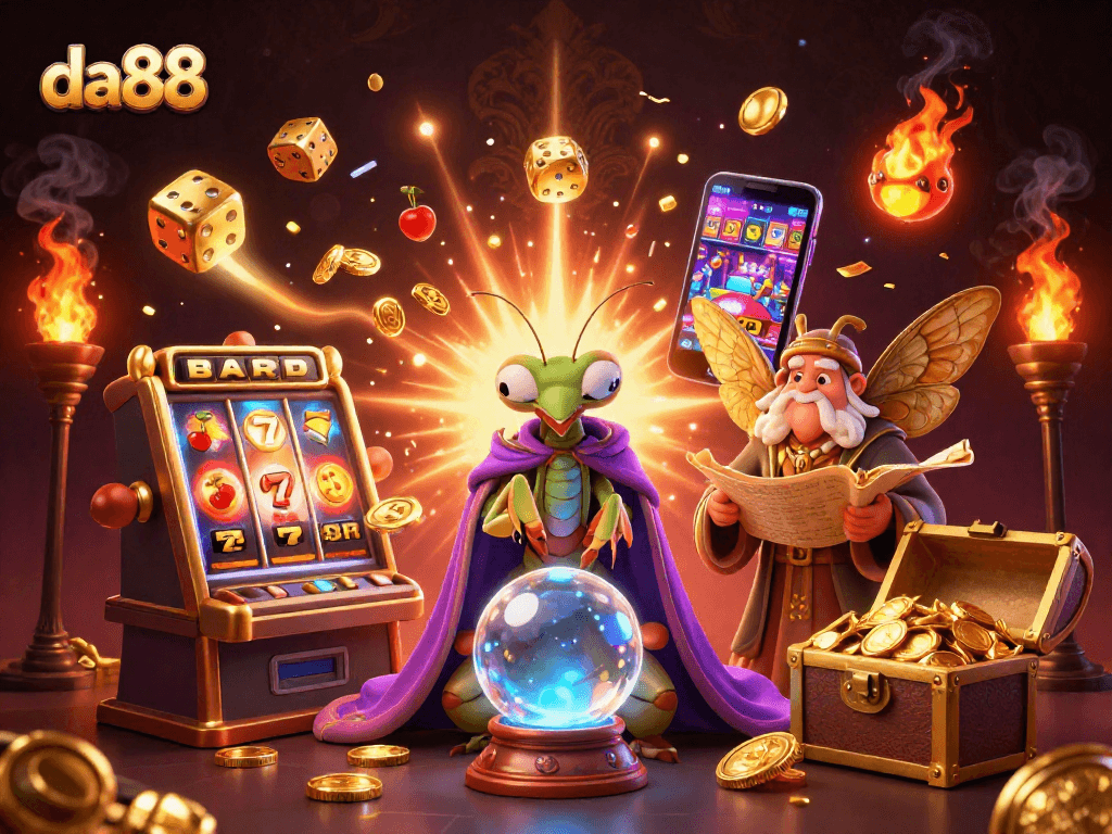 Experience thrilling da88 gaming adventures with vibrant characters and dazzling casino elements.
