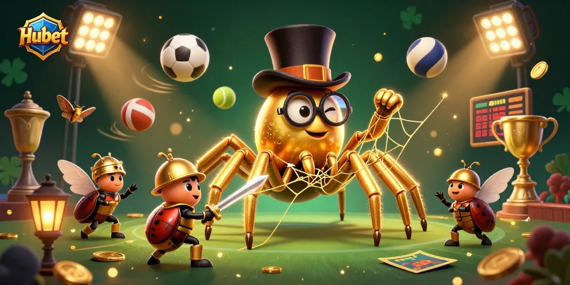 Bet on Hubet with thrilling moments captured in a vibrant casino scene featuring dynamic characters.