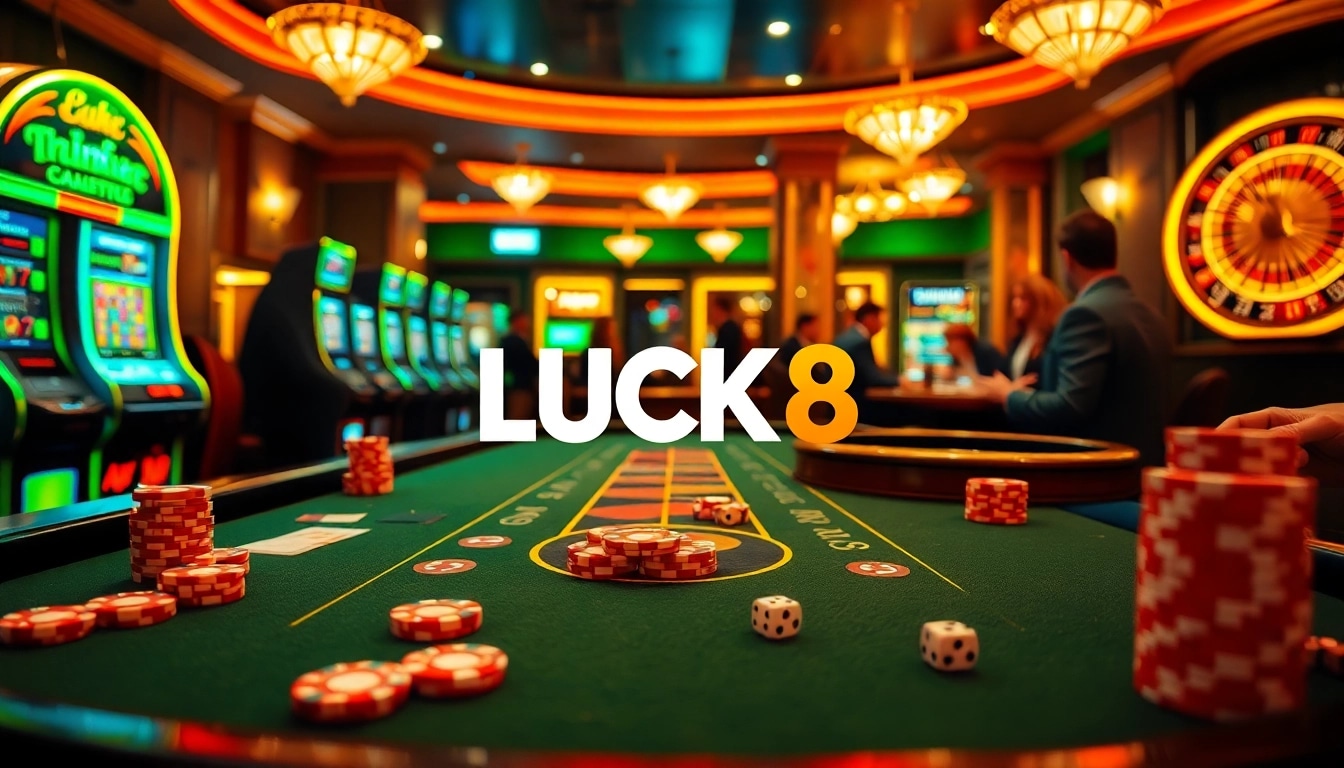 Trải nghiệm sự hồi hộp của trò chơi casino tại LUCK8 với các máy xèng sống động và những ván poker đầy thú vị.