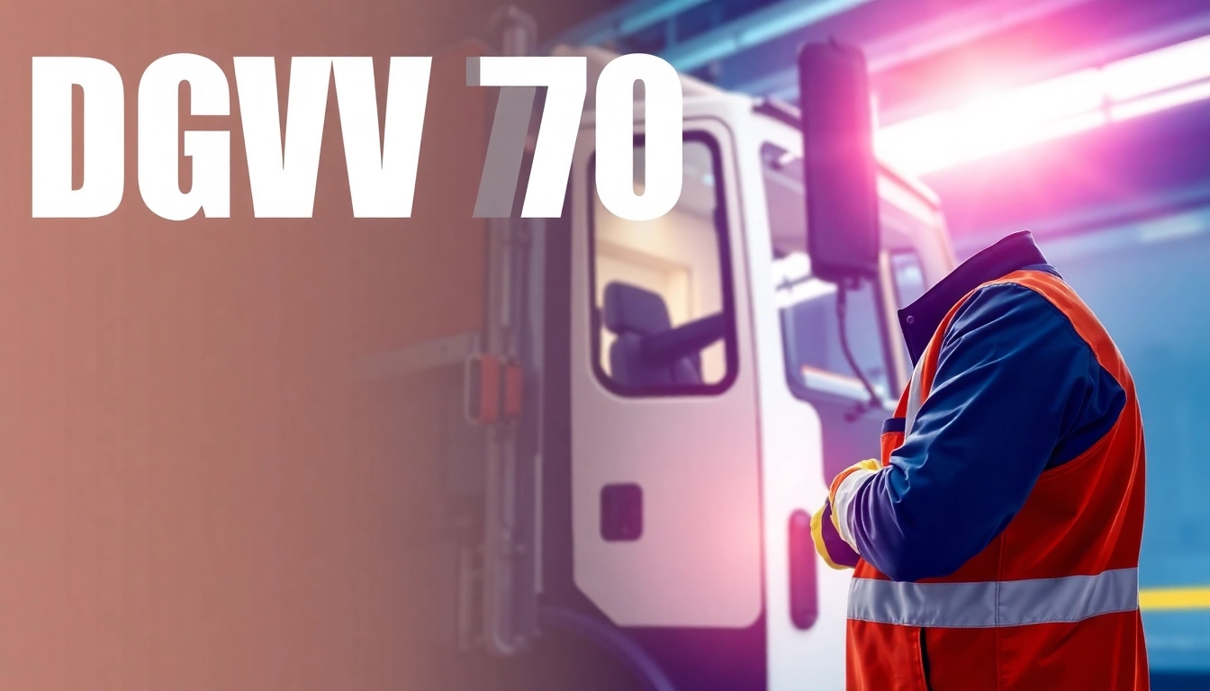 Technician conducting a DGUV 70 vehicle inspection, highlighting safety protocols and maintenance standards.