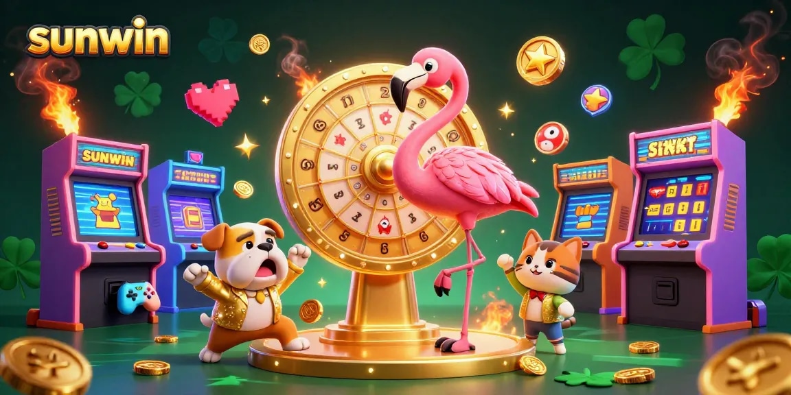 Spin the golden prize wheel at sunwin while winning vibrant arcade game prizes!