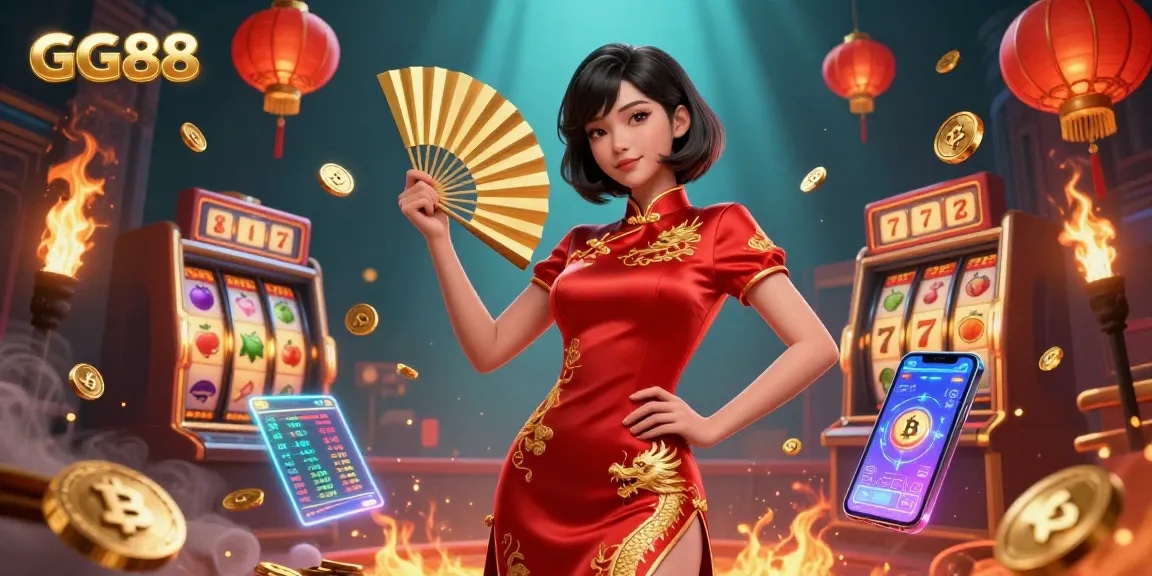 Experience the vibrant GG88 casino world with dynamic slots and cryptocurrency elements.