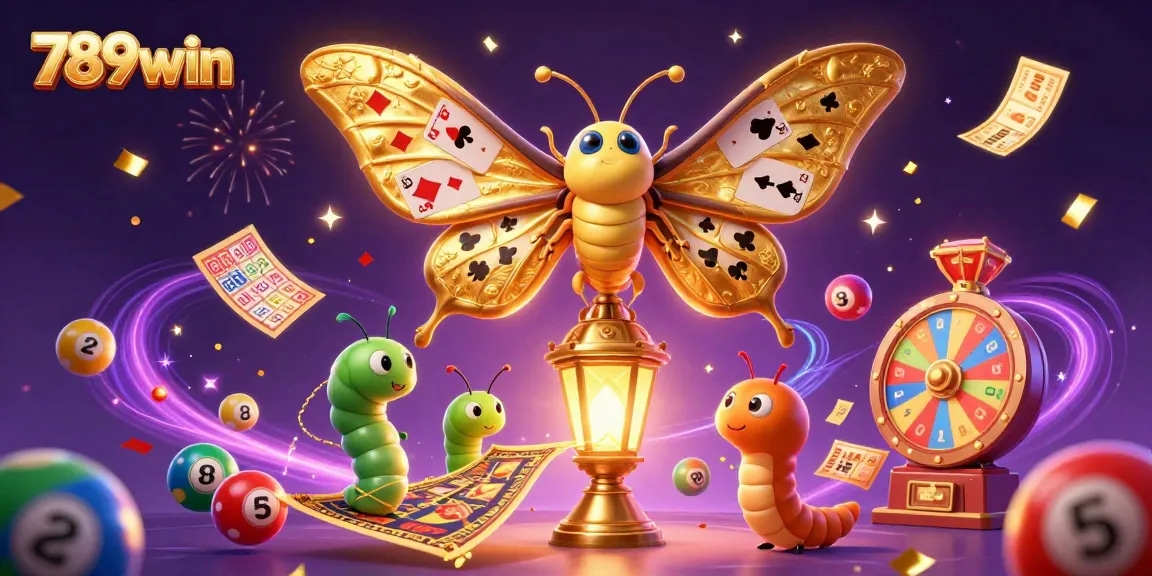 Experience exciting gaming with 789win in a vibrant 3D casino scene full of action.