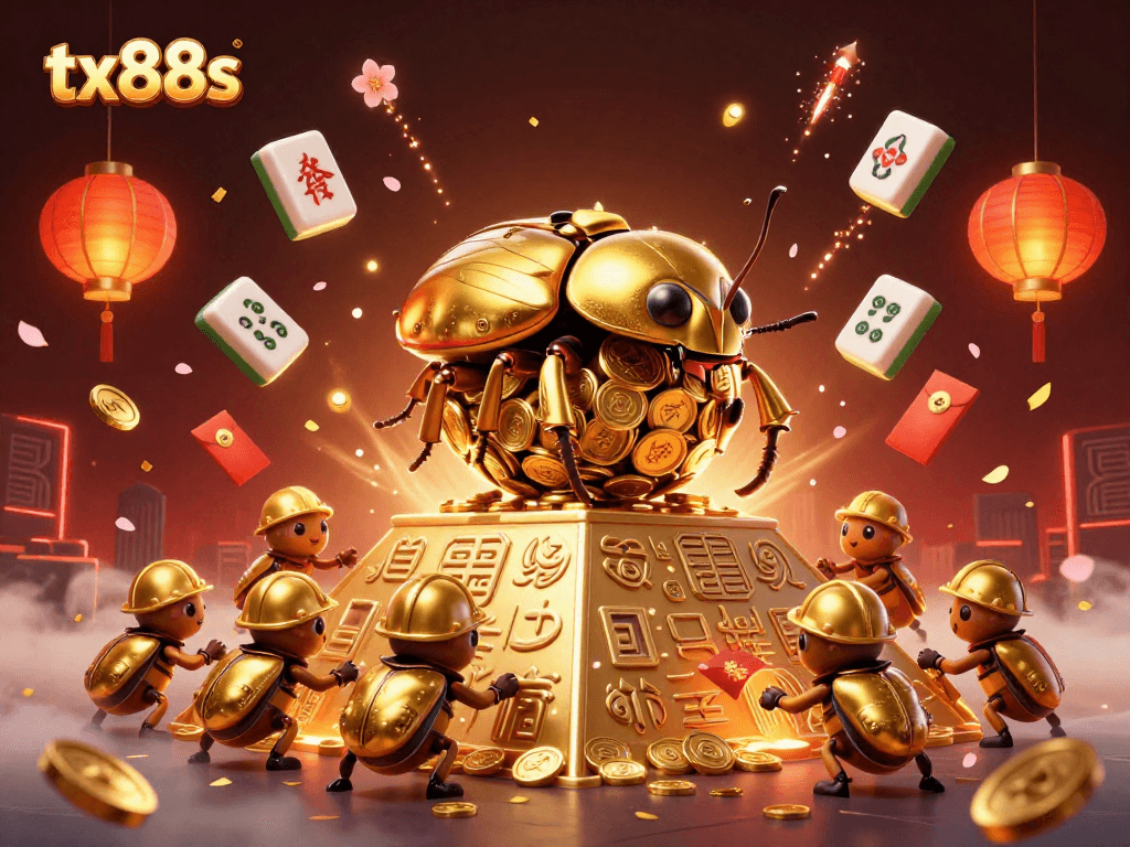 Engage with tx88s and explore famous online features in an immersive 3D casino scene.