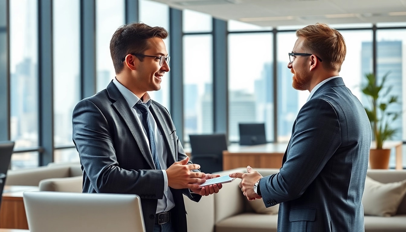 Headhunter Ingenieure beraten Ingenieure über Karrierechancen in einem modernen Büro.