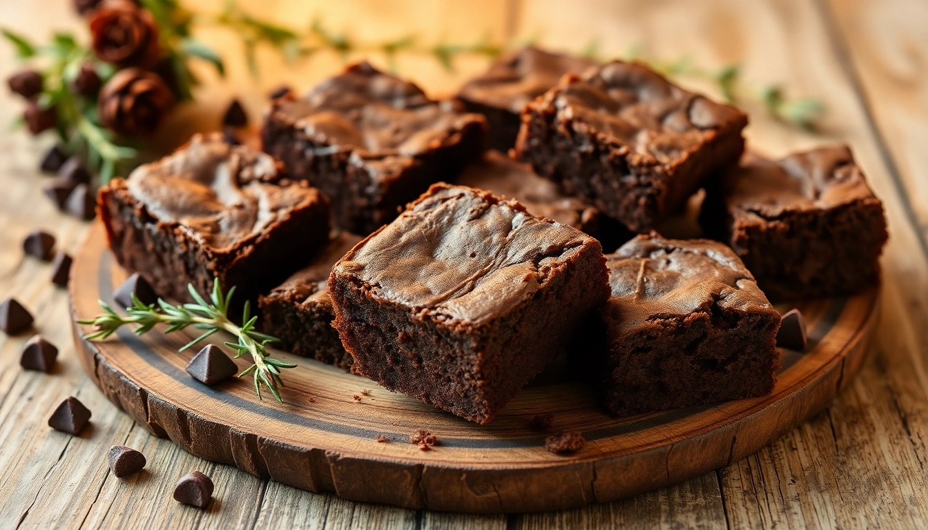 Genießen Sie kreative Bud Brownies mit einem choco-tastic Finish und frischen Kräutern für zusätzlichen Geschmack.