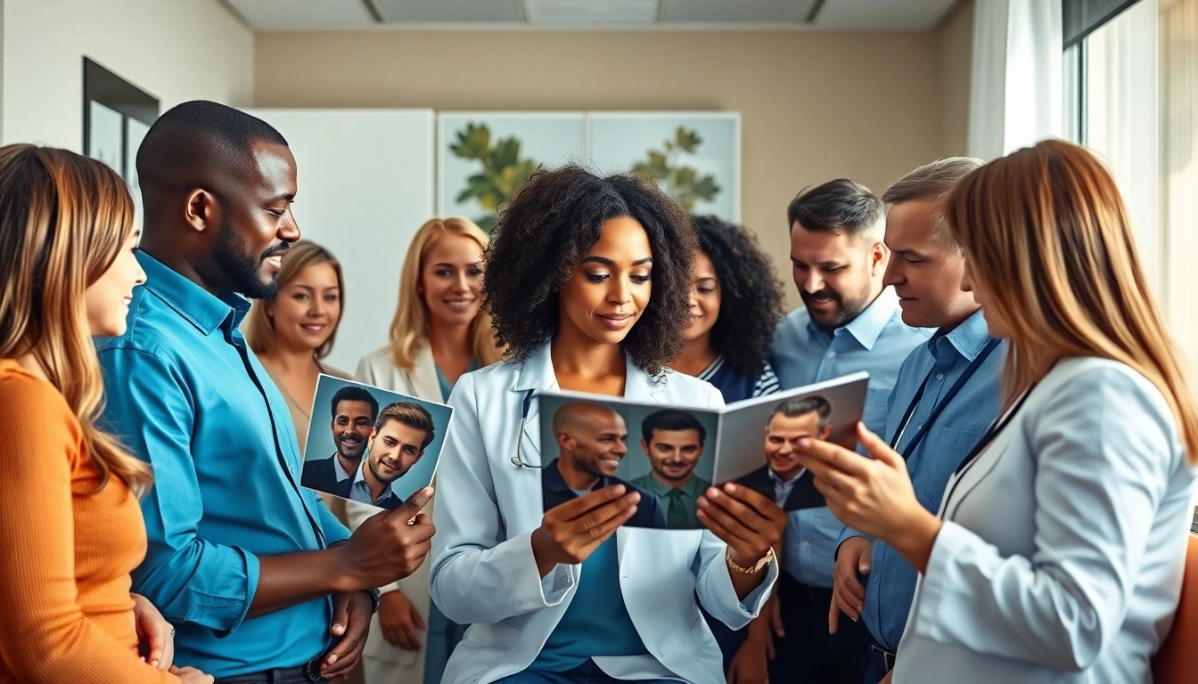 Erfahren Sie mehr über die Haartransplantation Türkei kosten in einem modernen Kliniksetting mit Patienten und Ärzten.