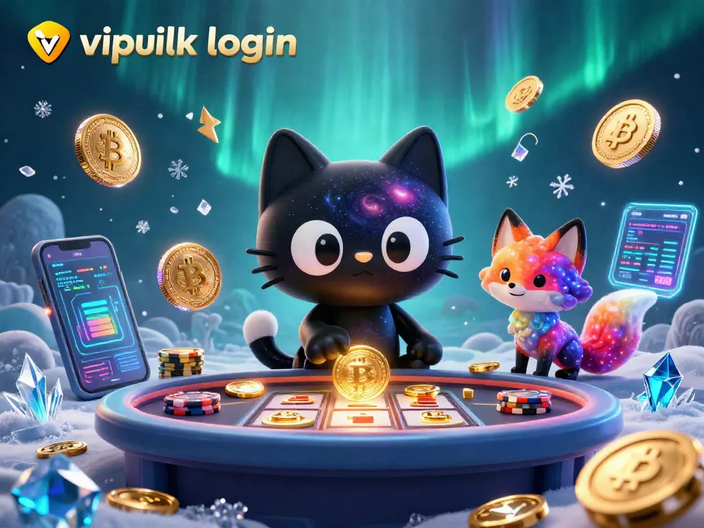 Experience the vipluck login and engage with exciting casino gameplay in this vibrant cosmic illustration.