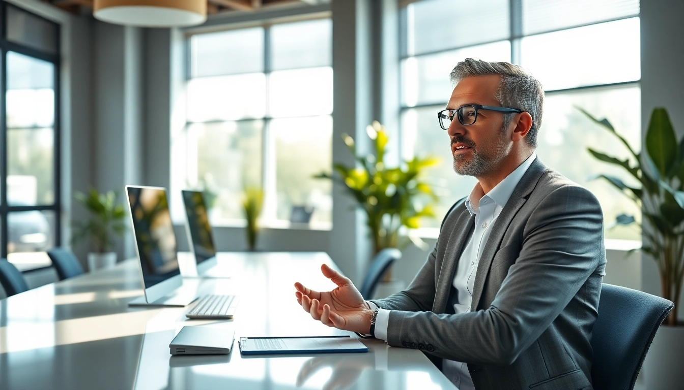 Personalberater im modernen Büro, zeigt Expertise und Engagement in der Beratung.