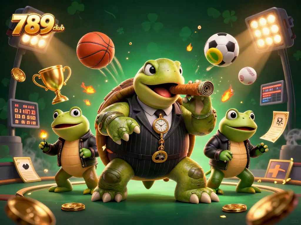 Experience thrilling gaming fun at 789club with vibrant characters and dynamic sports elements.
