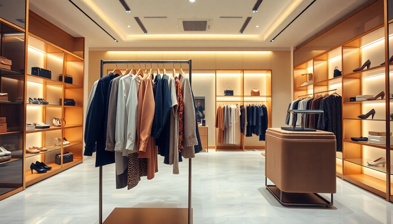 Alvionz showcases elegant garments in a luxurious boutique setting, inviting a unique shopping experience.