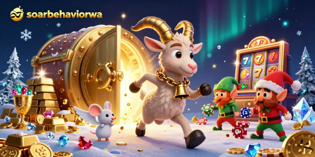 Experience a thrilling casino adventure with soarbehaviorwa as Krampus and friends engage in festive gambling mischief.