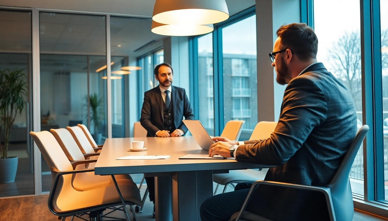 Headhunter Braunschweig im modernen Büro bei persönlicher Beratung.