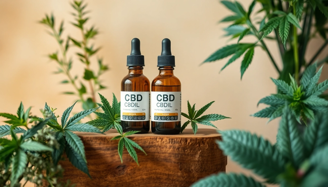 CBD Öl in einer stilvollen Flasche, optimal für eine natürliche Heilung.