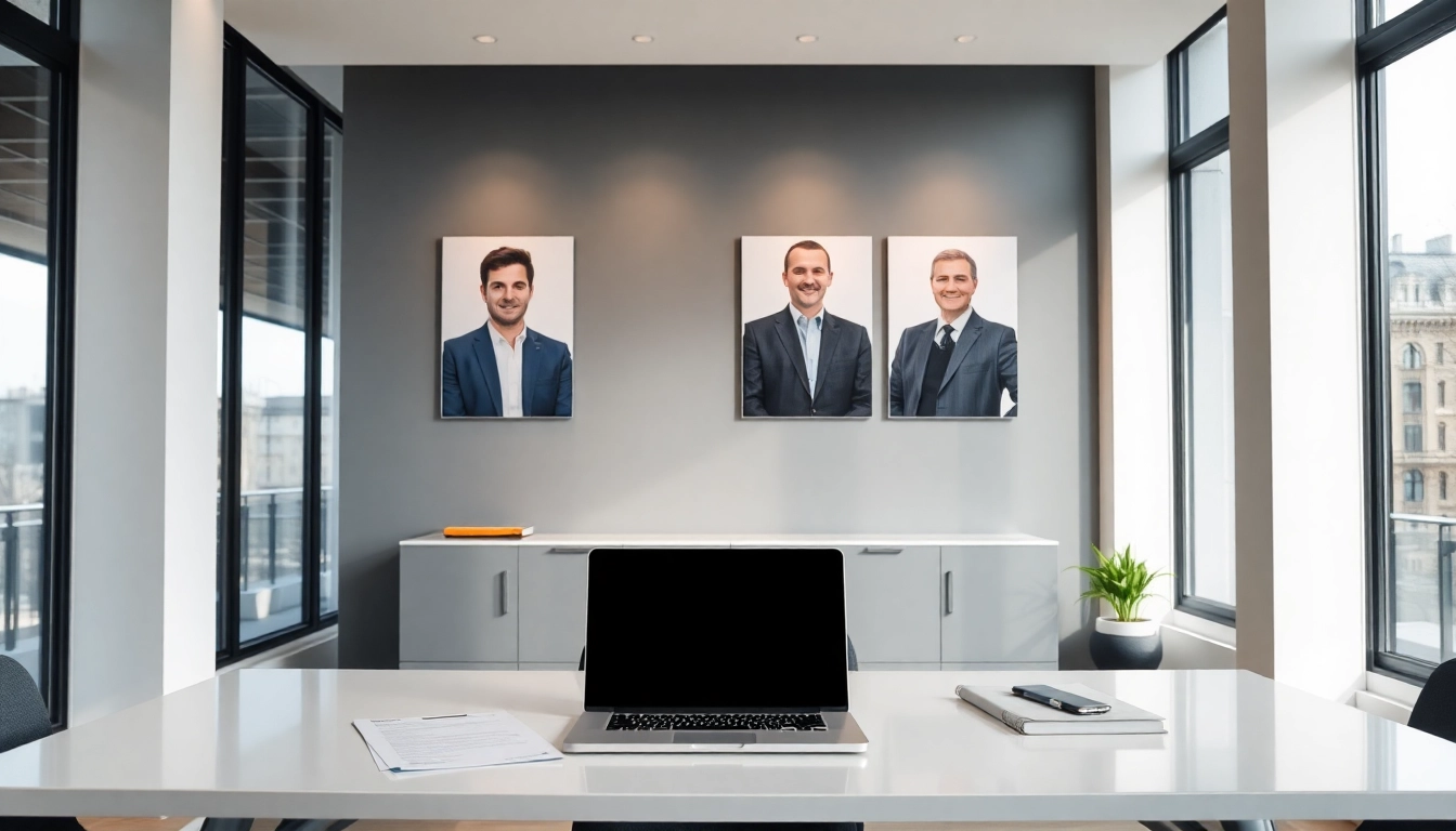 Moderne Büroansicht der Headhunter Agentur, die Professionalität und Karrierechancen darstellt.