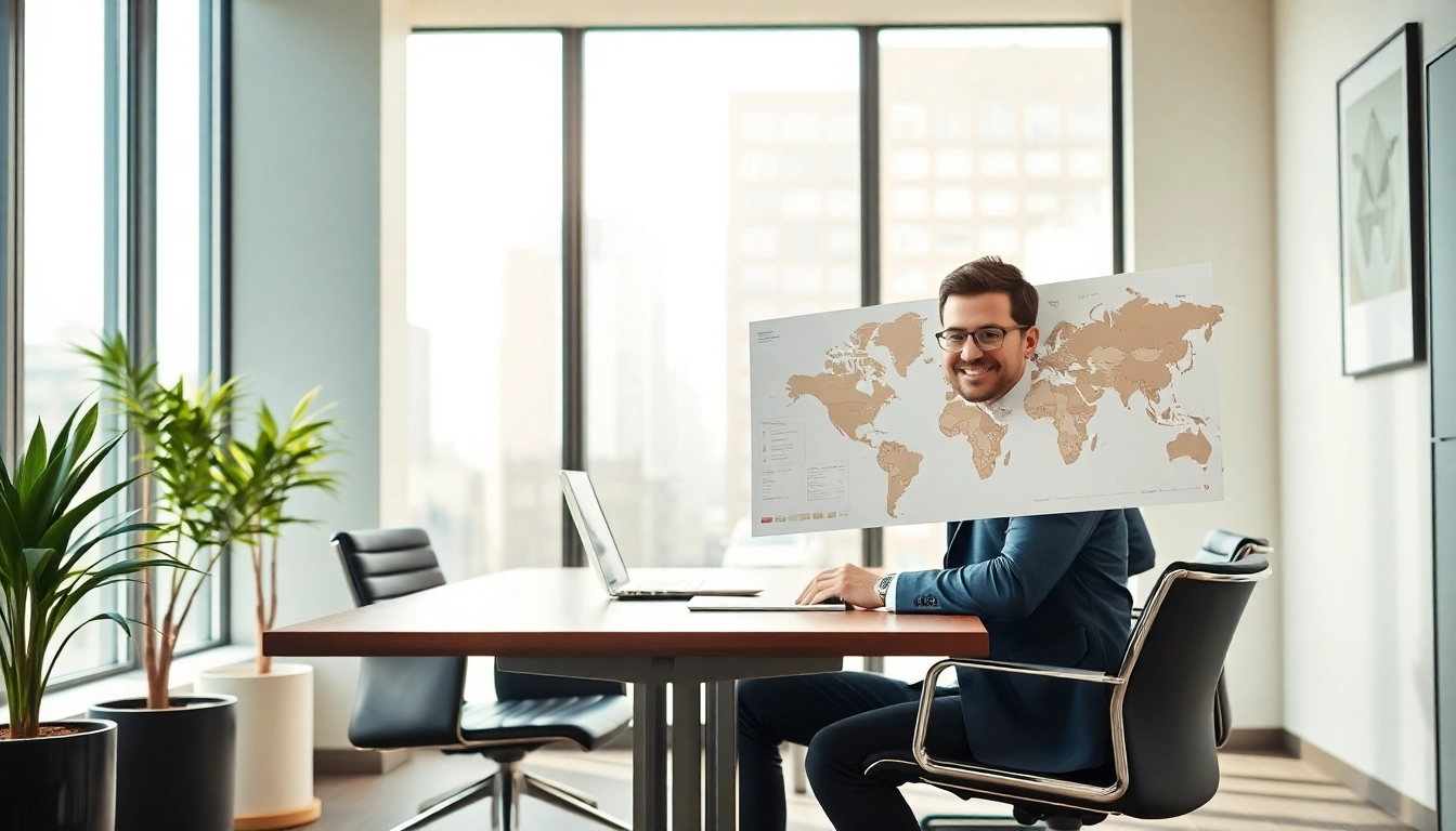 Headhunter Frankfurt führt ein Gespräch in modernem Büro mit freundlicher Atmosphäre.