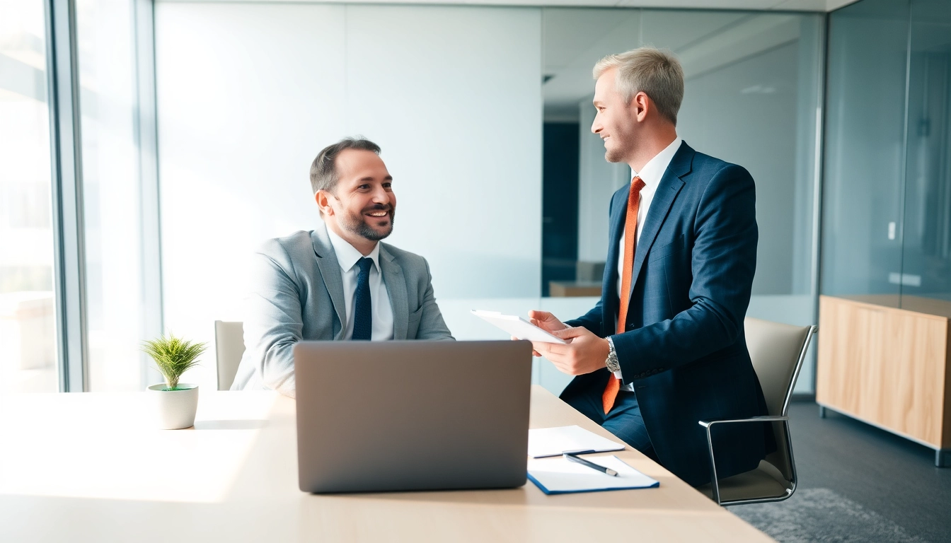 Professioneller Headhunter Schweiz interviewt einen Bewerber in modernem Büro.