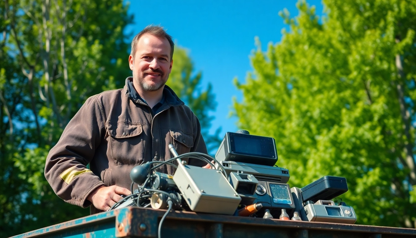 Schrotthändler Wuppertal sortiert wertvollen Schrott und alte Elektrogeräte fachgerecht.