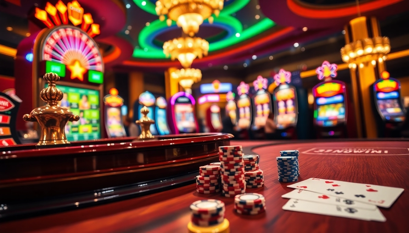 High-stakes gambling scene featuring 33WIN roulette wheel and poker chips on a casino table.